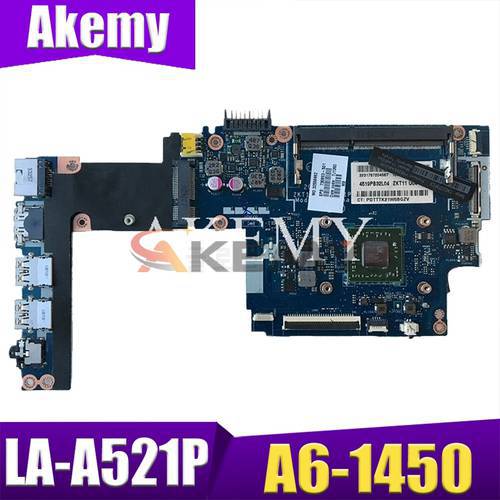 LA-A521P Motherboard for HP Pavilion TS 11-e Laptop Motherboard Mainboard with A4-1250 A6-1450 CPU Fully Tested