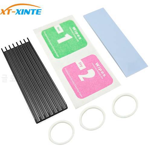XT-XINTE Heatsink Cooler Heat Sink Thermal Conductive Adhesive for NVME NGFF M.2 2280 PCI-E SSD 70x22MM Thickness 3/6MM