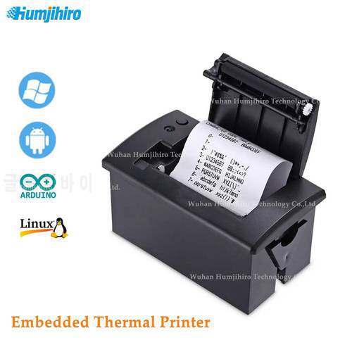 58mm Embedded Thermal Printer TTL RS232 USB POS Receipt Printer Thermal Printer Ticket Micro Panel USB Android Linux Windows