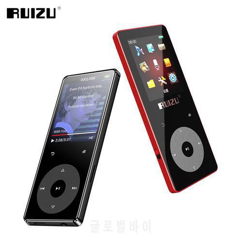 RUIZU X02B MP3 Player With Bluetooth 5.0 Portable Lossless Sound HiFi Music Player With Speaker,FM Radio,Recording,Video,E-book