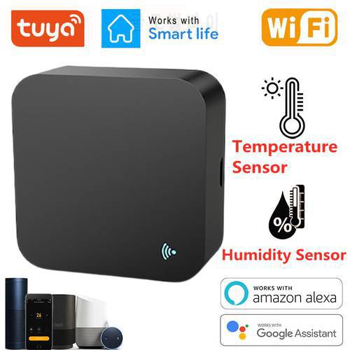 Tuya Smart Wifi IR Remote Control with Temperature and Humidity Sensor for Air Conditioner TV DVD AC Work with Alexa Google Home