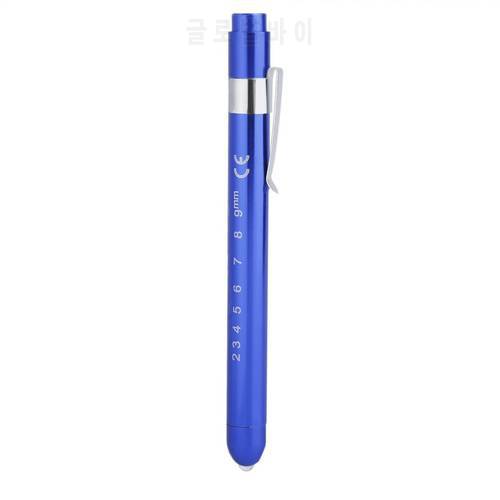 Aluminum Med-ical Sur-gical Penlight Doct-ors clinical Pen Light Flashlight With Scale First Aid mouth/ear care