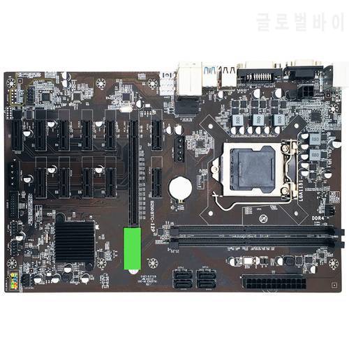 Mining B250 BTC CPU Miner Motherboard for CPU Set 12 Video Card slot support LGA 1151 DDR4 Memory SATA3.0 USB3.0 Low Power