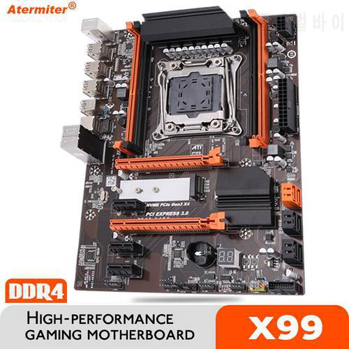Atermiter DDR4 Turbo D4 Motherboard Slot LGA2011-3 USB3.0 NVME M.2 SSD Support REG ECC DDR4 Memory and Xeon E5 V3 V4 Processor