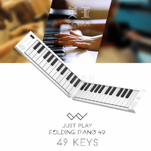 MIDIPLUS 49 Keys Keyboards Portable Hand-Rolled Piano Foldable Electronic Professional Adult Practice Piano for Beginner Gifts