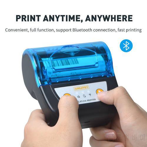 Portable мини принтер Mini Impresora Label Printer Wireless BT 80mm 3 inch Bluetooth Thermal Printer Label Maker Label Printer