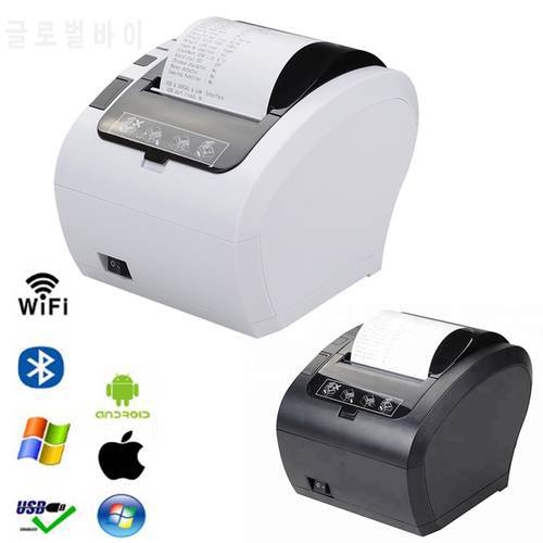 80mm Auto Cutter Thermal Receipt Printer POS Printer with Usb Ethernet Bluetoot WIFI RS232 for Hotel Kitchen Restaurant