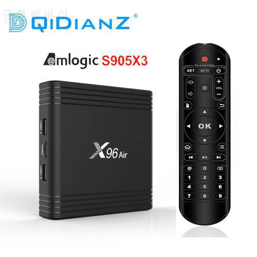 X96Air Amlogic S905X3 Android 9.0 TV BOX 4K X96 Air Quad Core 2.4G&5G Dual Wifi BT4.1 H.265 Media Player