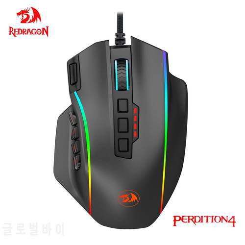 REDRAGON Perdiction M901-K USB wired Gaming Mouse 12400 DPI programmable game mice backlight ergonomic laptop PC computer