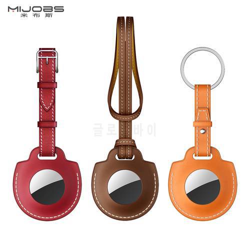AirTag Case Genuine Leather Key Ring Baseus for Hermes for Apple AirTags Keychain Tracker Device Protect Sleeve Protector Bumper
