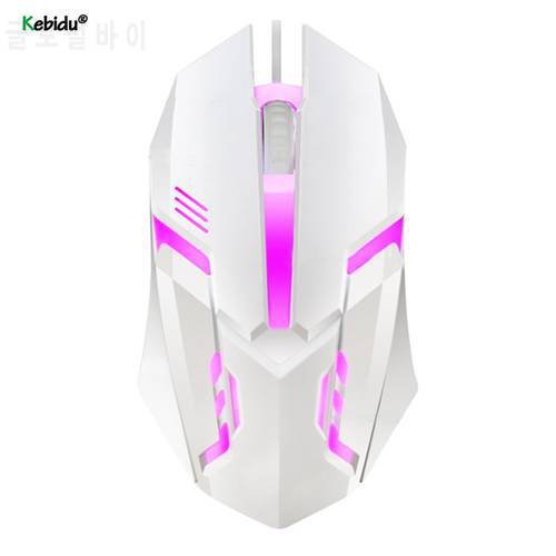 kebidu New S1 Gaming Mouse 7 Colors LED Backlight Ergonomics USB Wired Gamer Mouse Flank Cable Optical Mice Gaming Mouse