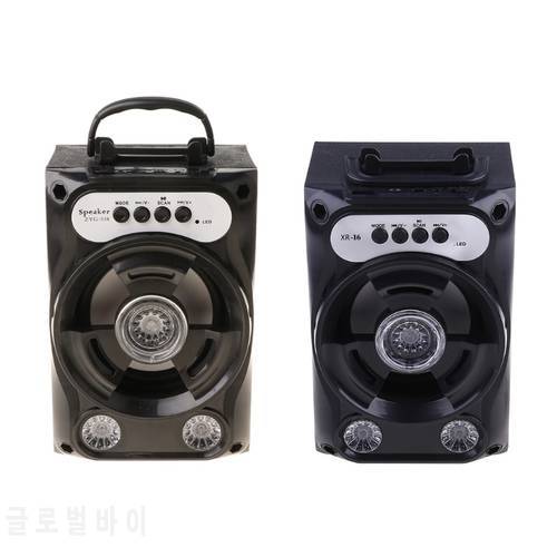 Large Size Bluetooth-compatible Speaker Wireless Sound System Bass Stereo with LED Light Support TF Card FM Radio