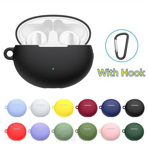 Soft Silicone Earphone Cover For Huawei Freebuds 4i Wireless Headset Accessories Protector Shell For Freebuds 4i Case With Hook