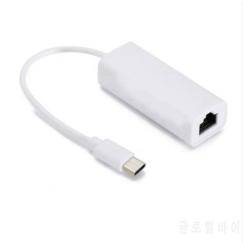 USB-C/TYPE-C to RJ45 Ethernet LAN Internet Cable Adapter Lan for MacBook Windows 7/8/10 Laptop 10/100Mbps