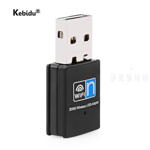 USB WiFi Adapter Receiver 300Mbps 2.4G Wireless Network Card USB Ethernet Wi-Fi Adapter Lan Wifi Dongle For PC Desktop