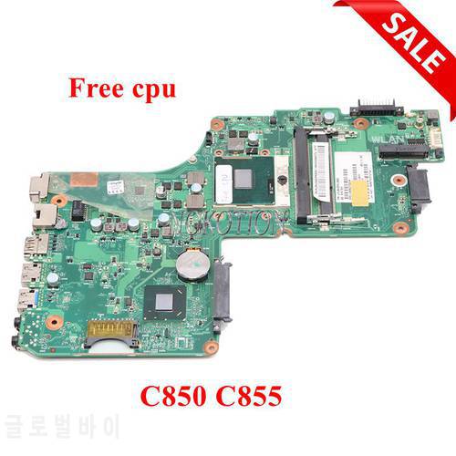 NOKOTION DK10F-6050A2541801-MB-A02 V000275540 For Toshiba Satellite C855 C850 laptop motherboard HM70 DDR3 free cpu