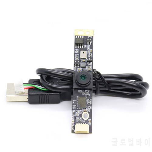 2 Million Pixels HM2057 Chip Camera Module PCB Wide Angle Lens Easy Install Drive Free Built-in Microphone Accessories USB