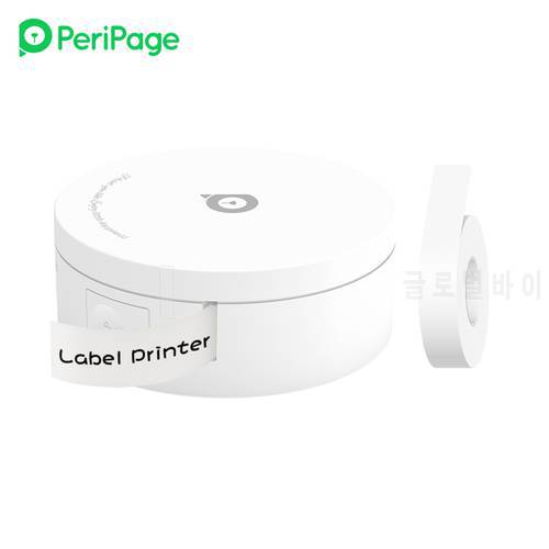 PeriPage L1 Mini Pocket BT Label Maker Sticker Inkless Portable Thermal Label Printer w/1 Roll White Paper Tape for iOS Android