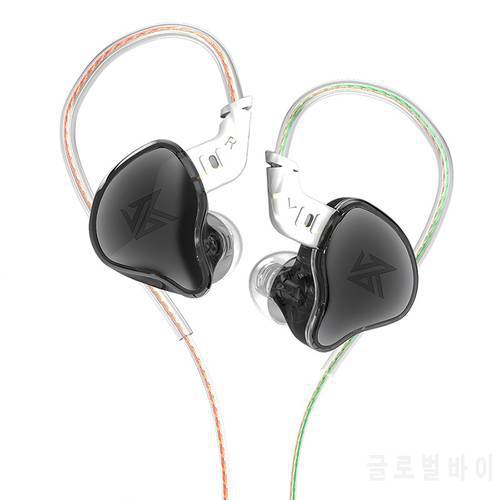 KZ EDC Headset In Ear HIFI Bass Earbuds Headphones With Microphone Game Sport Monitor Noice Cancelling Wired Earphones