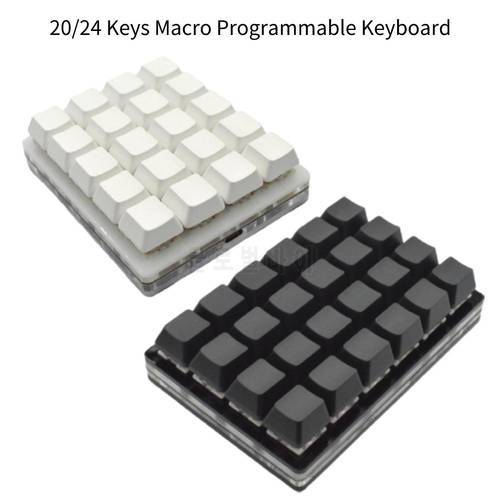 20/24 Keys Macro Custom Shortcut Programmable Keyboard Mini Keypad OSU Gamer Gaming Keyboard For Windows Android Raspberry Pi