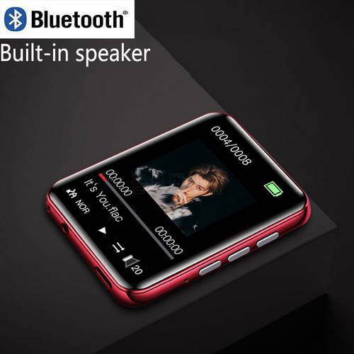 Ruizu M4 Mini Bluetooth MP3 player with built-in speaker full touch screen e-book FM radio recording metal Walkman