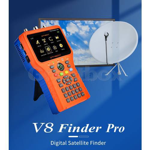 GTMEDIA V8 Finder Pro DVB-S2X/S2/S/T2/T/C Combo Finder Meter DVB-S2X Satellite Finder Meter V8Finder