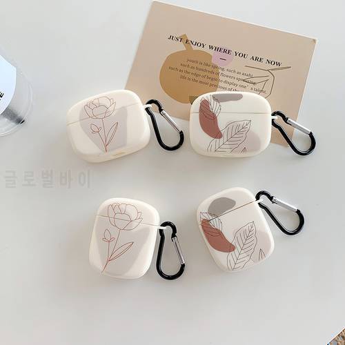 Watercolor flowers and leaves Soft silicone Case Cover For Apple Airpods pro Back Cover For Apple Airpods 3 1 2 Earphone Cases
