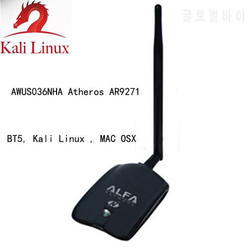 ALFA AWUS036NHA AR9271 Chipset WiFi Adapter 802.11b/g/n For BT5 (BackTrack 5), Kali Linux, Aircrack-NG, UBUNTU
