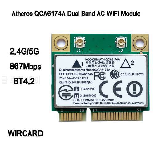 WIRCARD Atheros QCA6174A Dual Band AC WIFI Module WIFI Adapter mini PCI-E 2.4G/5G Replace QCA9377