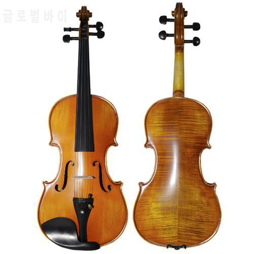 Natural Stripes Maple Matt Violin 4/4 Hand-craft Professional Violino Ebony Fingerboard Manual Paint Violon Profissional Volins