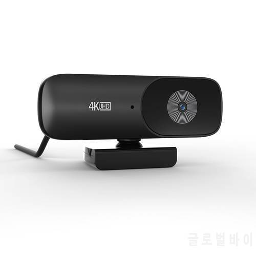 JOYUSING 4K 8MP UHD Webcam with Microphone, 1080P @ 60fps Autofocus Streaming Webcam 90 Degree Viewing Angle, Attached Tripod