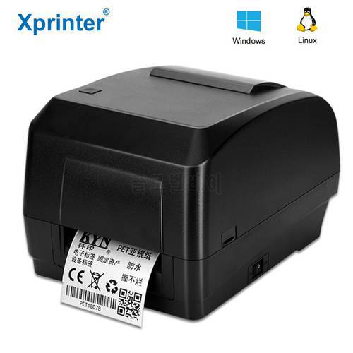 Xprinter Thermal Transfer Printer Label Sticker Printers Use With Ribbon For Shipping Label Wash Mark Jewelry Tag Label 304dpi