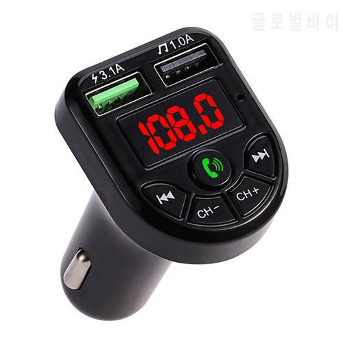 E5 Car MP3 Player FM Transmitter Auto AUX Wireless Car Modulator Radio USB Car Remote Control