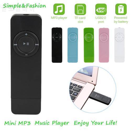 Portable USB In-line Sport MP3 Player Lossless Sound Music Player Touch Screen Support Micro Build In Speaker For Headse