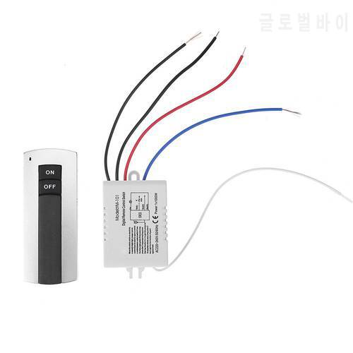 1 Channel ON/OFF 220V Digital Wireless Remote Control Switch for Light Lamp Receiver Transmitter Light Power Switch DropShipping