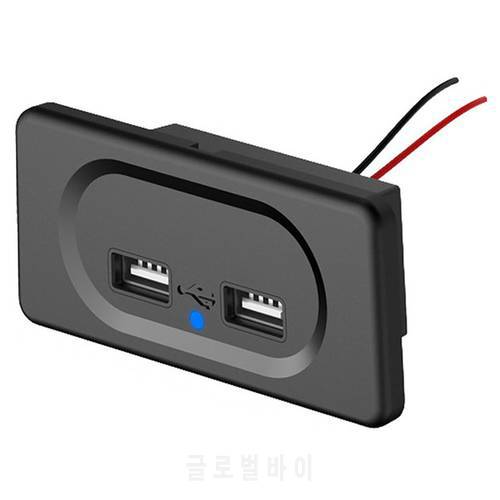 Dual Usb Charger Socket 4.8A 3.1A 12v For Motorcycle Auto Truck Atv Boat Car Rv Bus 2.1A 2.4A Power Adapter Outlet