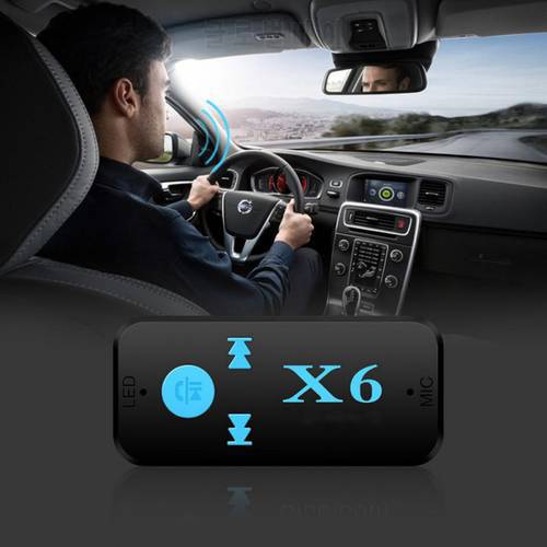 X6 Plus Portable Bluetooth 5.0 Audio Receiver Mini 3.5mm HIFI AUX Stereo For TV PC Wireless Adapter For Car Speaker Headphones