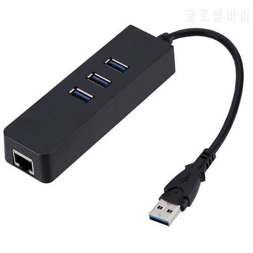 USB To RJ45 Ethernet Adapter Network Card 3 Ports USB 3.0 HUB USB 10/100Mbps Lan Internet Cable for Macbook Mac Desktop