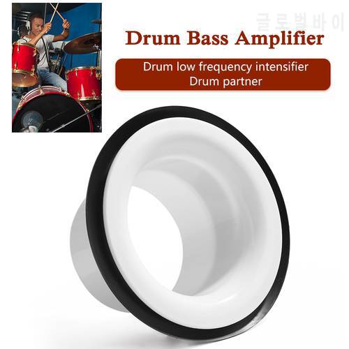 Bass Drum Enhancer Port Enhancement Hole Protector Amplifier Kick Booster Black White Red With Protection Sticker Parts