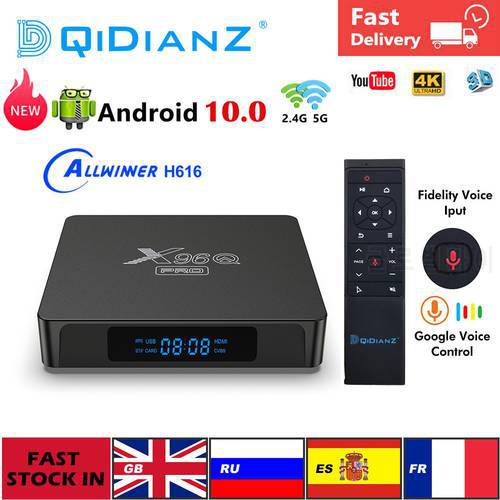 DONGQI X96Qpro Smart TV BOX android 10.0 Allwinner H313 2.4&5G WIFI Media Player