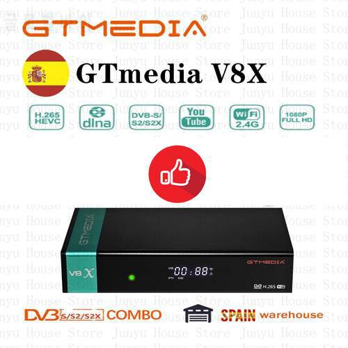 Nuovo Modello Gtmedia V8X Ricevitore Satellitare GTmedia V8 NOVA Aggiornamento CA Slot Per Schede DVB-S/S