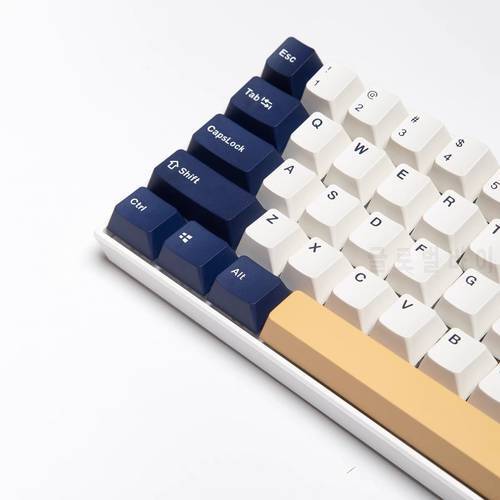127 Keys DOUBLE SHOT OEM Profile Rudy PBT Keycap Thick For Filco CHERRY Ducky iKBC Mechanical Gaming Keyboard Mini Layout