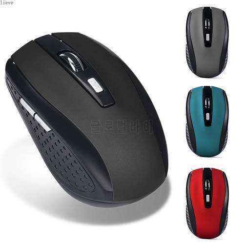 2.4GHz Wireless Mouse Adjustable DPI Mouse 6 Buttons Optical Gaming WirelessMice With USB Receiver For Computer PC Free Shipping