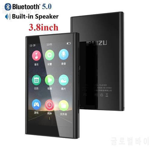 ​RUIZU H10 MP3 Player With Bluetooth Speaker Touch Screen Lossless Music Players With FM Radio Recorder Video Game Ebook TF Card