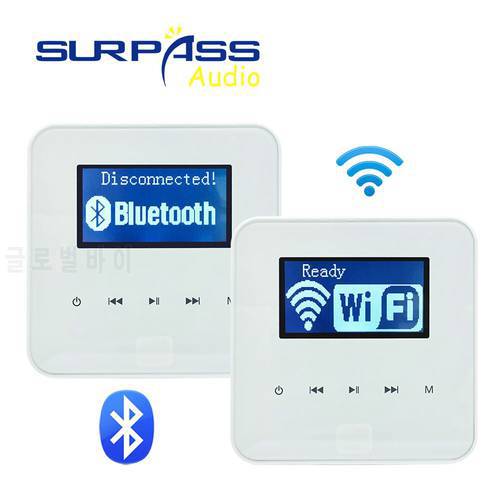 Bluetooth Wall Amplifier WIFI Wireless + Wired Network Background Music Home Theater Amplifiers Audio Amplificador Google Play