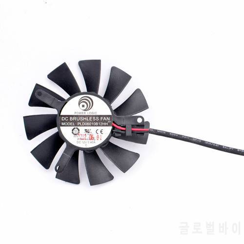 PLD06010B12HH 55mm diameter 39x39x32mm DC12V 0.40A 2 lines Double ball bearings Cooling fan for graphics card