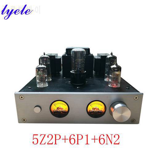 Lyele Audio 6n2 6p1 Vacuum Tube Amplifier Diy Kit Hifi Class A Audio Amplifier High Power 3.2w*2 Vu Meter Bluetooth 5.0 Amp