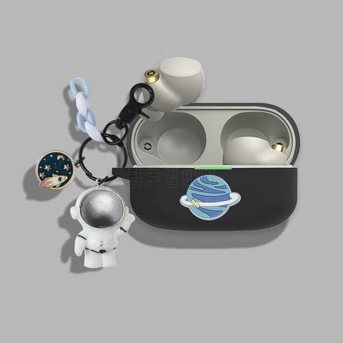 For Sony Wf-1000XM4 Cases Cartoon Astronaut Earphone Cover Cute For sony wf1000xm3 Siliconehearphone Protective Case