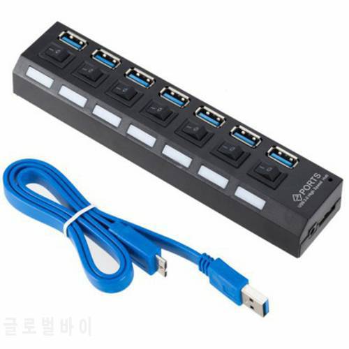 USB HUB USB 3.0 HUB USB Splitter 3 0 Multi Port HUB With Power Adapter Multiple 3 hab With Switch For PC Computer Accessories