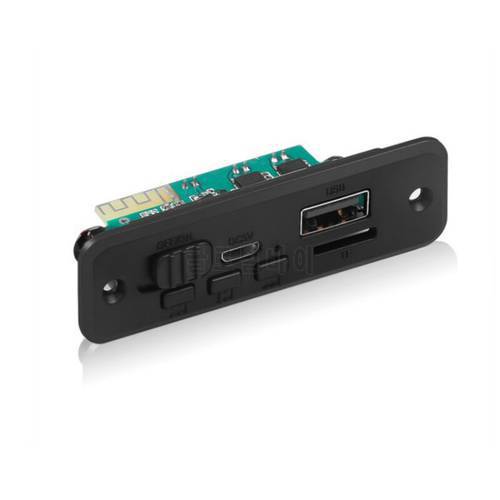 Bluetooth 5.0 MP3 Player Decoder Board DC 5V 6W Amplifier Hands-free Car FM Radio Module Support FM TF USB AUX Recorders